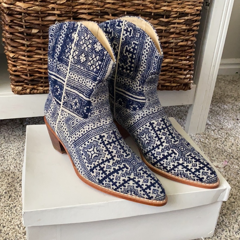 Anthropologie Tile Mosaic Western Boot